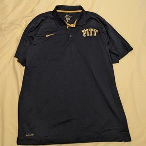 Men's Nike Dri-Fit XL Polo Shirt Pitt Univ of Pitt
